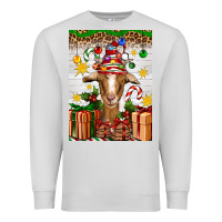 Dove Grey christmas goat air freshener Premium Sweatshirt - Artiststas