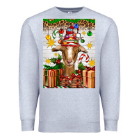 Heather Grey christmas goat air freshener Premium Sweatshirt - Artiststas