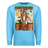 Ocean Blue christmas goat air freshener Premium Sweatshirt - Artiststas