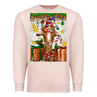 Pale Pink christmas goat air freshener Premium Sweatshirt - Artiststas