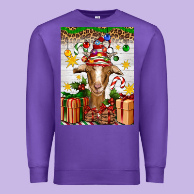 Christmas Goat Air Freshener Premium Sweatshirt Designed By Artiststas