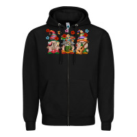 Black Mexican Gnomes Zipper Hoodie - texasbilliewilder