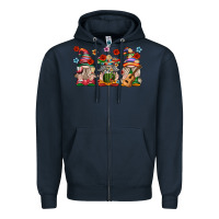 Navy Mexican Gnomes Zipper Hoodie - texasbilliewilder