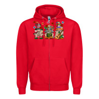 Red Mexican Gnomes Zipper Hoodie - texasbilliewilder