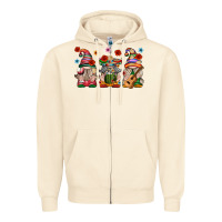 Sandshell Mexican Gnomes Zipper Hoodie - texasbilliewilder