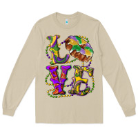 Mushroom Mardi Gras Love With King Cake Long Sleeve Tee - RanaPortraitStore
