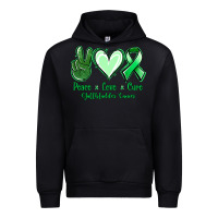 Black Peace love cure Gallbladder Cancer Urban Hoodie - NancyCooperArtShop
