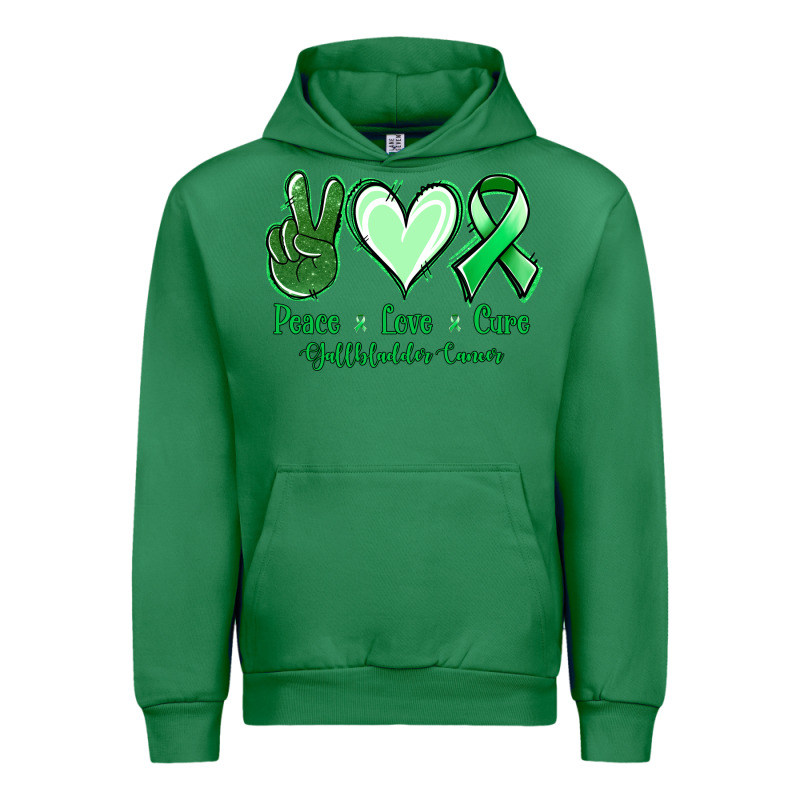 Peace Love Cure Gallbladder Cancer Urban Hoodie by NancyCooperArtShop | Teevron
