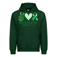 Forest Green Peace love cure Gallbladder Cancer Urban Hoodie - NancyCooperArtShop