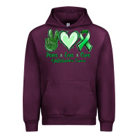Mauve Wine Peace love cure Gallbladder Cancer Urban Hoodie - NancyCooperArtShop
