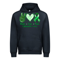 Navy Peace love cure Gallbladder Cancer Urban Hoodie - NancyCooperArtShop