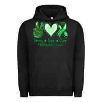 Pigment Black Peace love cure Gallbladder Cancer Urban Hoodie - NancyCooperArtShop