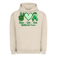 Pigment French Oak Peace love cure Gallbladder Cancer Urban Hoodie - NancyCooperArtShop
