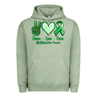 Pigment Oil Green Peace love cure Gallbladder Cancer Urban Hoodie - NancyCooperArtShop