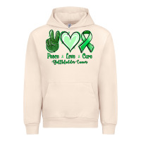 Sandshell Peace love cure Gallbladder Cancer Urban Hoodie - NancyCooperArtShop