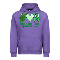 Tulip Peace love cure Gallbladder Cancer Urban Hoodie - NancyCooperArtShop