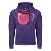 Cloud Purple Valentine's Day heart mug Vintage Hoodie - AdoDesignShop