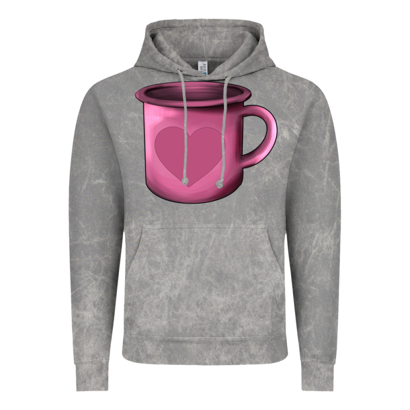 Valentine's Day Heart Mug Vintage Hoodie by AdoDesignShop | Teevron