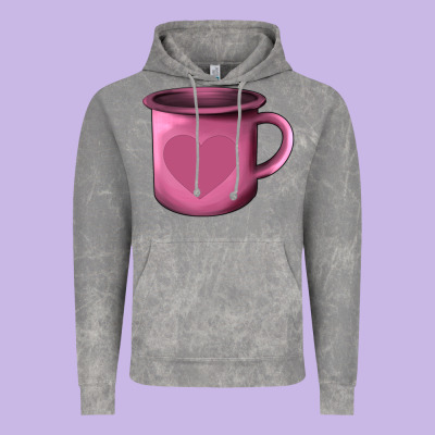 Valentine's Day Heart Mug Vintage Hoodie Designed By Adodesignshop