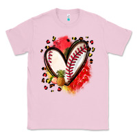 Bubblegum Pink fruits and baseball heart Classic Tee - Zillion Design Studio
