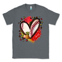 Charcoal Heather fruits and baseball heart Classic Tee - Zillion Design Studio