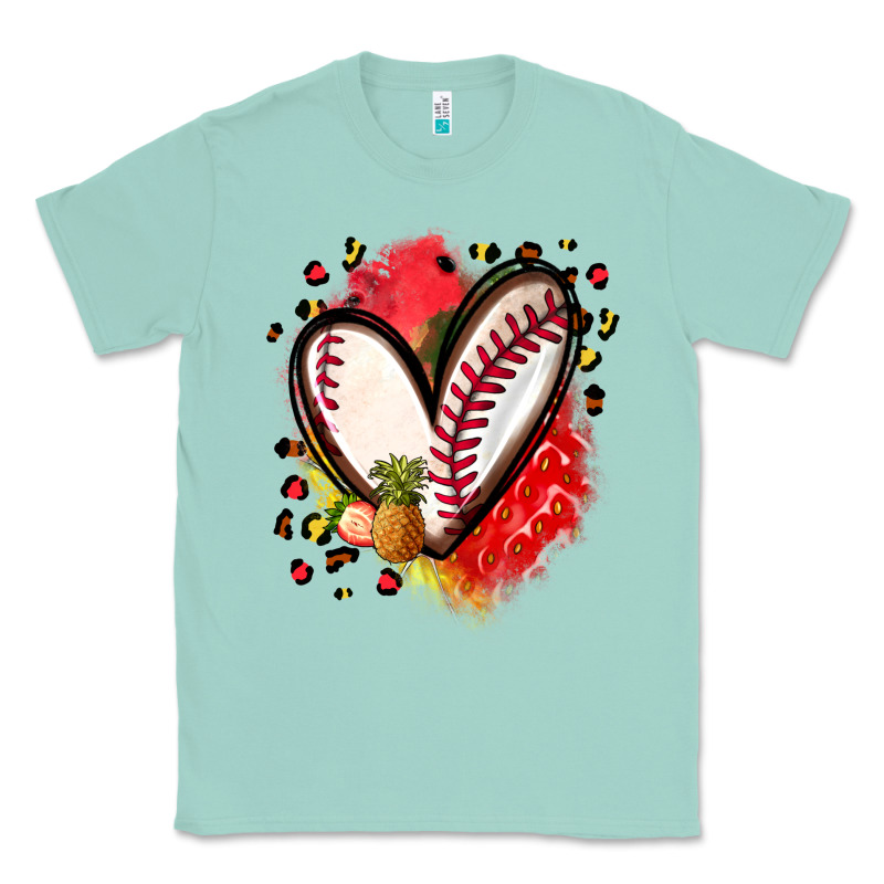 Fruits And Baseball Heart Classic Tee by Zillion Design Studio | Teevron