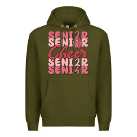 Army Green senior cheer 2024 Premium Hoodie - MaliasSmallBusiness