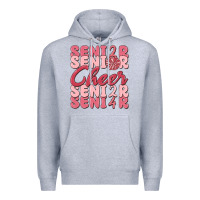Heather Grey senior cheer 2024 Premium Hoodie - MaliasSmallBusiness