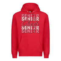 Red senior cheer 2024 Premium Hoodie - MaliasSmallBusiness