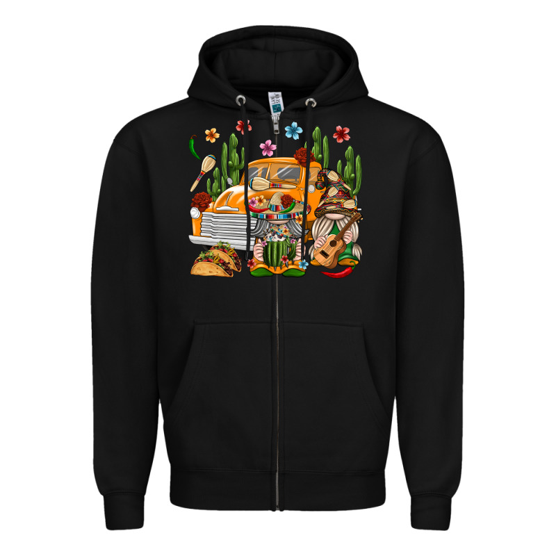 Mexican Gnome Truck Zipper Hoodie by texasbilliewilder | Teevron