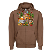 Chestnut Mexican Gnome Truck Zipper Hoodie - texasbilliewilder