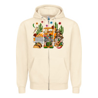 Sandshell Mexican Gnome Truck Zipper Hoodie - texasbilliewilder