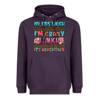 Plum my kids laugh because they think i'm crazy Heavyweight Hoodie - JahusDesignShop