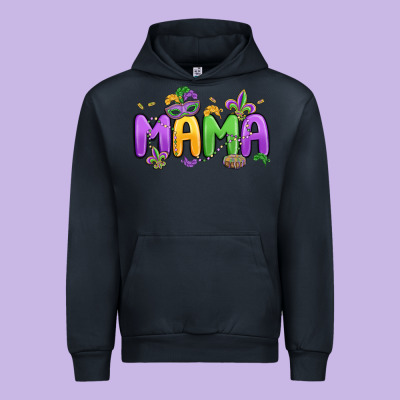 Mardi Gras Mama Urban Hoodie Designed By Maliassmallbusiness