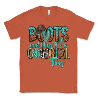 Copper boots and bling its a cowgirl thing Classic Tee - texasbilliewilder