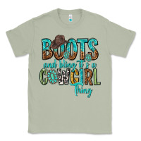 Matcha boots and bling its a cowgirl thing Classic Tee - texasbilliewilder