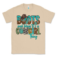 Mushroom boots and bling its a cowgirl thing Classic Tee - texasbilliewilder