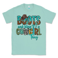 Boots And Bling Its A Cowgirl Thing Classic Tee | Teevron