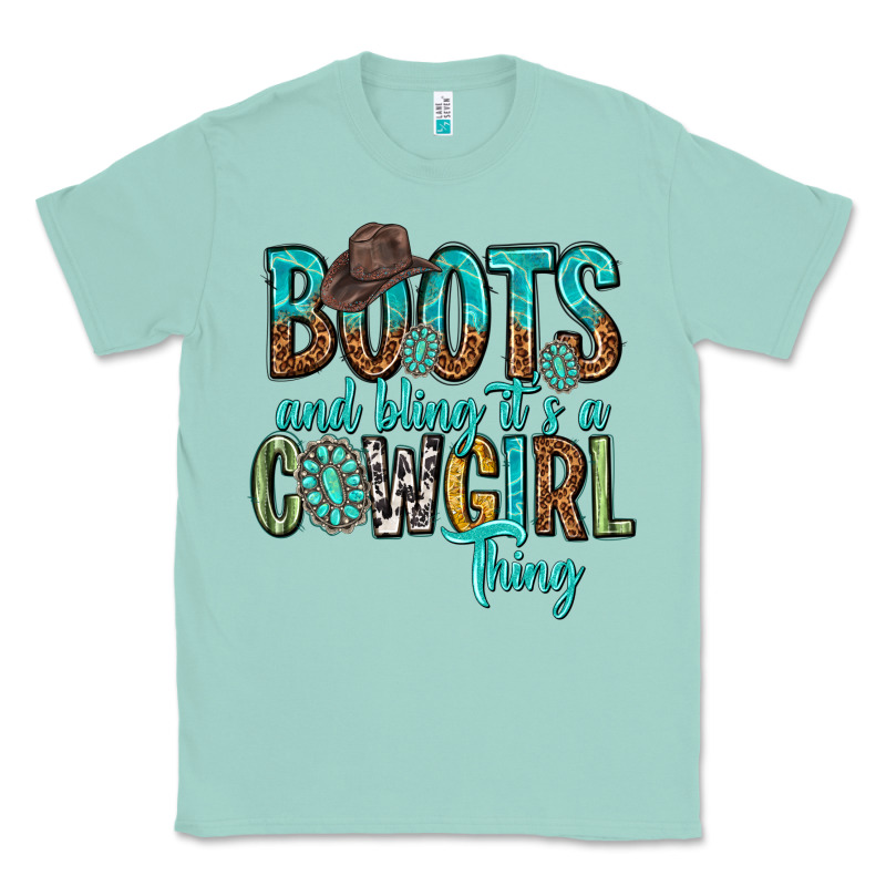Boots And Bling Its A Cowgirl Thing Classic Tee by texasbilliewilder | Teevron