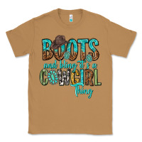 Toasted Coconut boots and bling its a cowgirl thing Classic Tee - texasbilliewilder