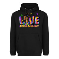 Black love autism awareness Heavyweight Hoodie - JahusDesignShop