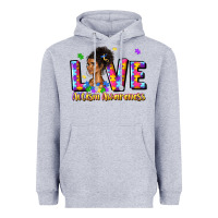 Heather Grey love autism awareness Heavyweight Hoodie - JahusDesignShop