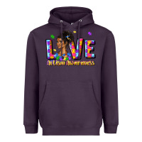Plum love autism awareness Heavyweight Hoodie - JahusDesignShop