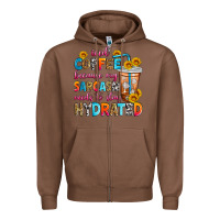 Chestnut iced coffee because my sarcasm needs to stay hydra Zipper Hoodie - Zillion Design Studio