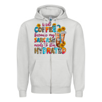 Dove Grey iced coffee because my sarcasm needs to stay hydra Zipper Hoodie - Zillion Design Studio