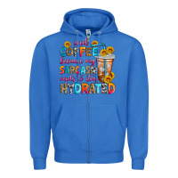 True Royal iced coffee because my sarcasm needs to stay hydra Zipper Hoodie - Zillion Design Studio