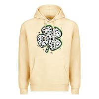 Pina Colada four leaf clover dalmatian print grunge Premium Hoodie - MaliasSmallBusiness