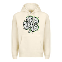 Tofu four leaf clover dalmatian print grunge Premium Hoodie - MaliasSmallBusiness