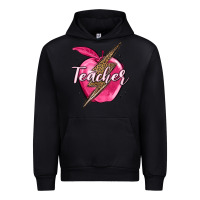 Black teacher lightning bolt valentine s day Urban Hoodie - MaliasSmallBusiness