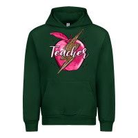 Forest Green teacher lightning bolt valentine s day Urban Hoodie - MaliasSmallBusiness